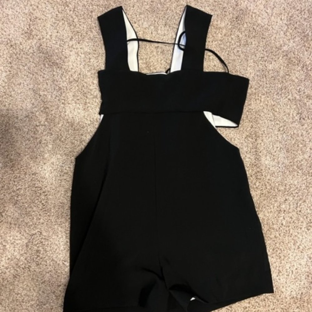 Unique black romper